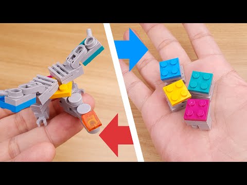 LEGO brick Short Tail Dragon transformer robot tutorial Curagon #LEGO #MOC #レゴ合体ロボ #レゴアイデア #레고합체로봇