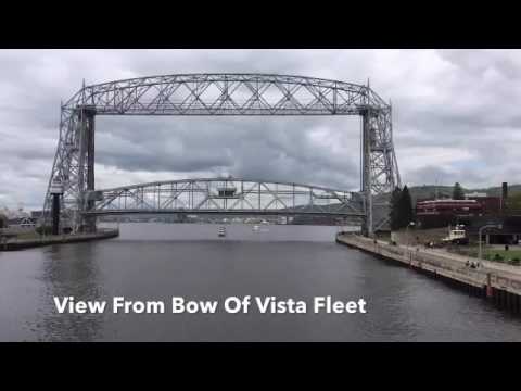 Time Lapse Boat Ride Under Aerial Lift Bridge, Duluth Minnesota