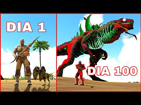 SOBREVIVI 100 DIAS EM UM MUNDO DE DRAGÕES & DINOSSAUROS NO ARK HARDCORE - O FILME (#1)