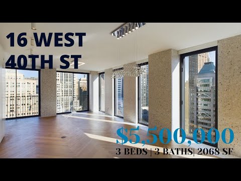 Unit with direct view to Bryant Park, Empire States Building |16 W 40th St