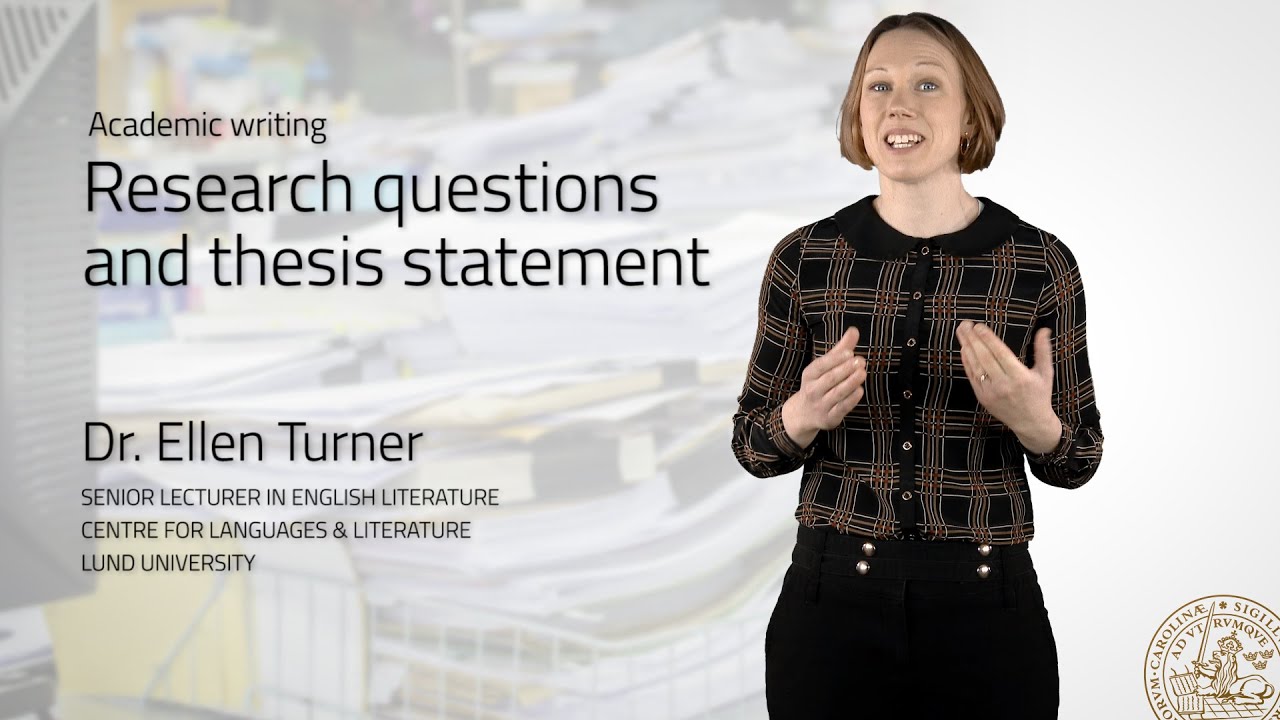 Research questions and thesis statement