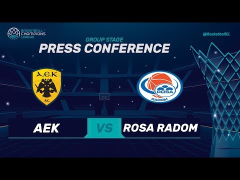AEK v Rosa Radom - Press Conference - Basketball Champions League