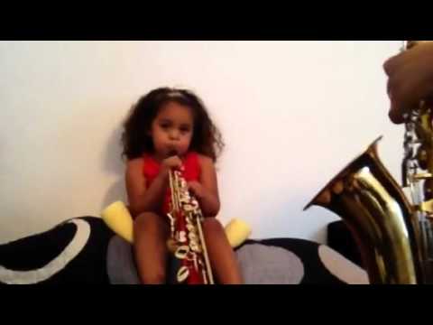 Young sax player