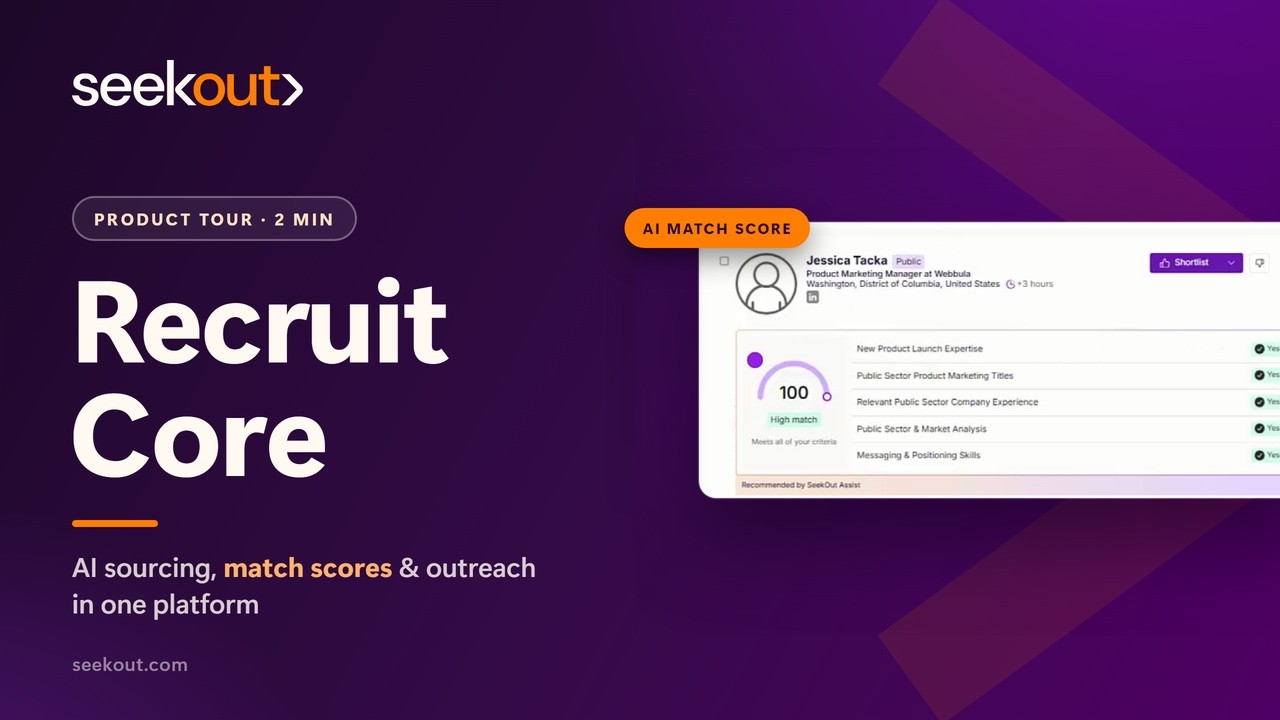 SeekOut Recruit Core: From Job Description to Outreach in Minutes video thumbnail
