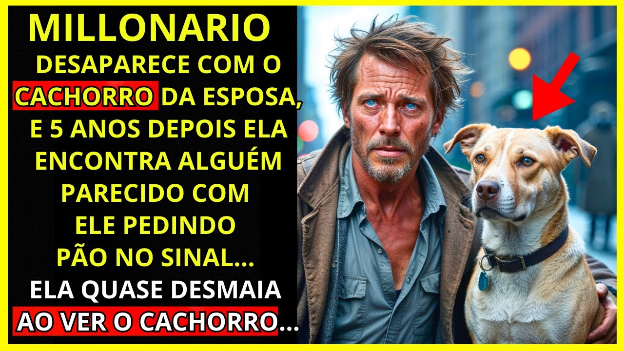 MILIONÁRIO DESAPARECE COM O CACHORRO DA ESPOSA, 5 ANOS DEPOIS ELA ENCONTRA ALGUÉM PARECIDO COM ELE..