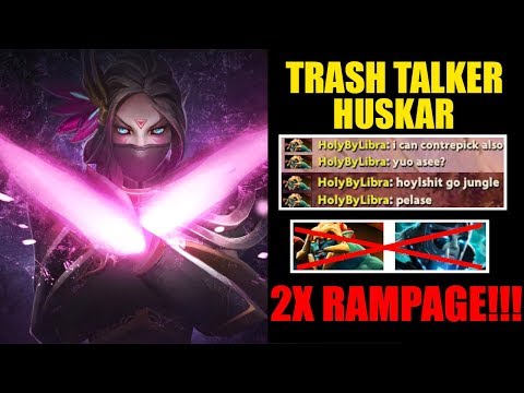 2X RAMPAGE VS Trash Talker Huskar Pro Templar Assassin Gameplay Dota 2 7.23