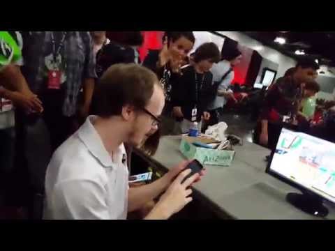 Giving Mew2King Strawberry Nesquik at Paragon LA