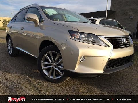 Executive Demo Tan 2015 Lexus RX 350 AWD Sportdesign Edition Review Downtown Edmonton