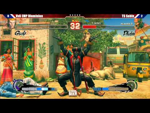 SSF4 AE2012: Loser's Finals VxG EMP Dieminion vs TS Sabin - Civil War 5 Tournament