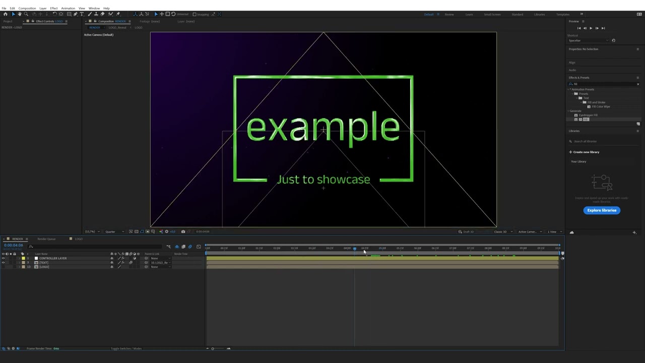 How to use and edit Logo Reveal Templates in After Effects