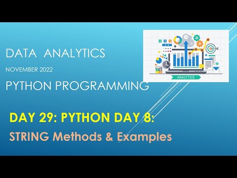 Day 29 Python Day 8 String Methods Examples