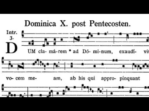 INTROITUS: Dum clamarem ad Dominum (Introit 10th Sunday)