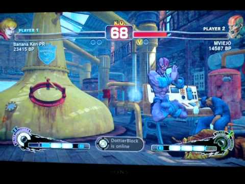 SSF4 - Banana Ken PR *Ken* vs MVIEJO *Dhalsim* - XBL Ranked Match