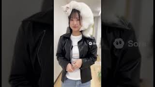 これが本当の猫をかぶる⁉️ #sora2