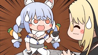 【手描き】ニコにつっこむぺこら【兎田ぺこら/虎金妃笑虎/ホロライブ切り抜き/切り抜き漫画】
