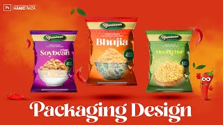 Snack Packet Design | Packaging Design | Packet Design Tutorial | Photoshop Tutorial