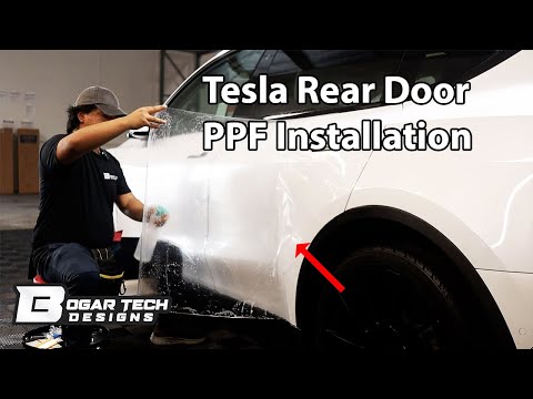 HOW TO INSTALL (PPF) PAINT PROTECTION FILM FOR YOUR TESLA MODEL Y DOORS