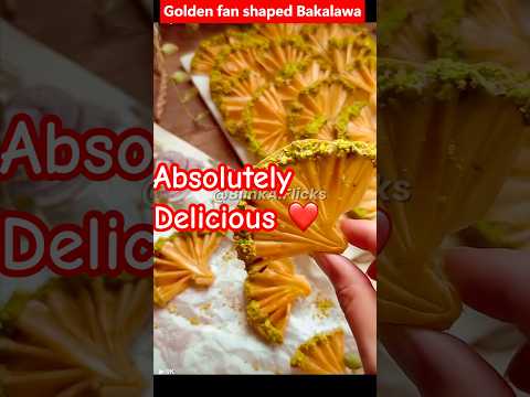 Golden  Baklava in the making | Perfect Dessert Recipe! ✨#shorts #trending  #shortsfeed