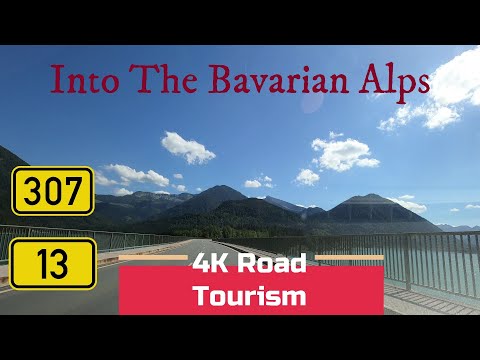 Driving Germany: B13 & B307 Bad Tölz - Vorderriß - 4K scenic bavarian drive into The Alps!