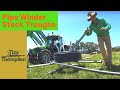 Pipe winder and Stock Trough Setup on Horse Stud