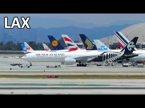 1 HOUR PLANESPOTTING at LOS ANGELES International Airport (LAX) | ✈ [Full HD]