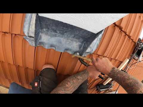 Kamineinfassung mit Walzblei - Teil 3 - Live aus Gernsbach - Schornstein mit Blech einfassen
