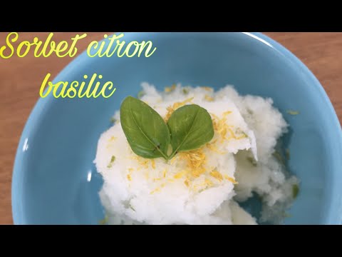 Recette Glace citron basilic ultra fraîche