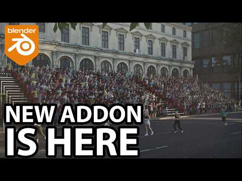 This Blender Addon Allows you To Simulate Crowds | population