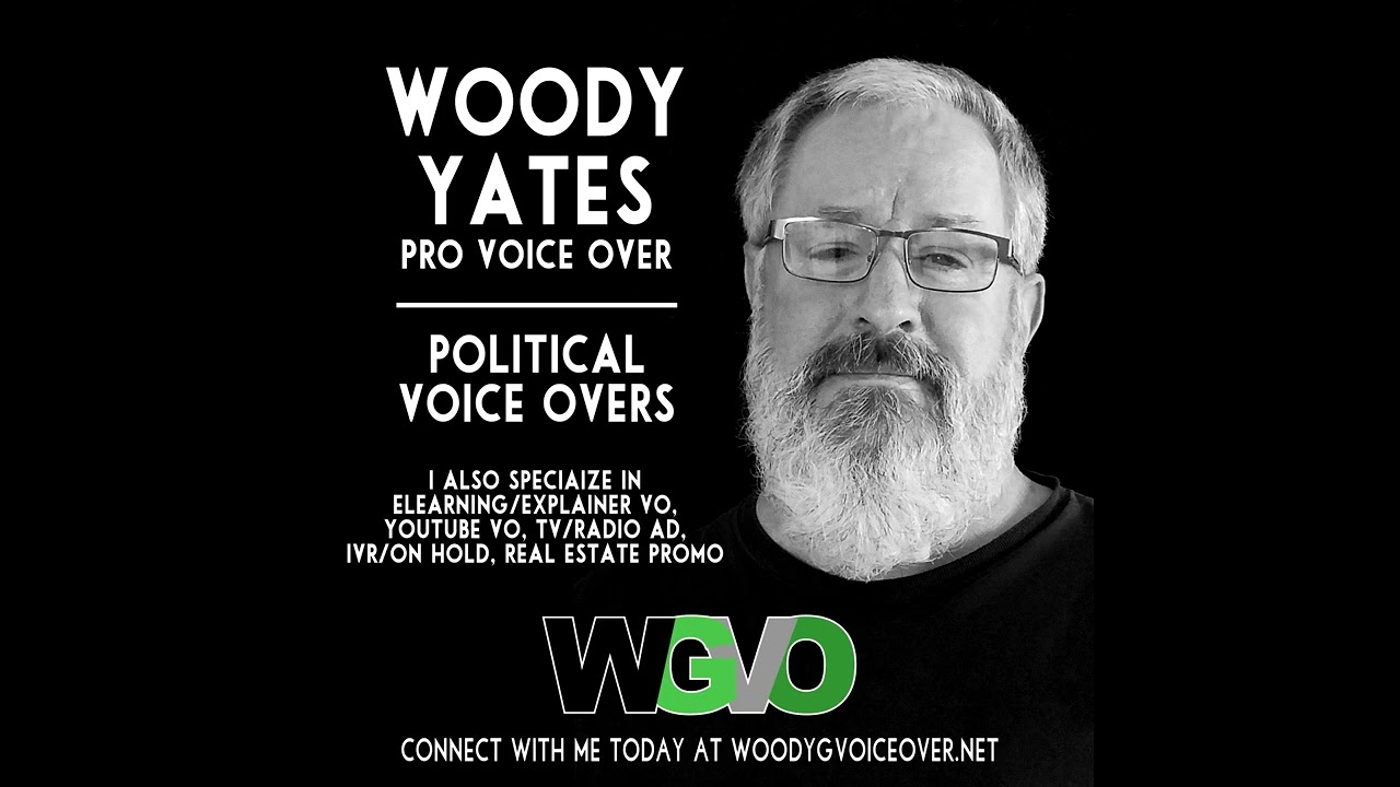 Promotional video thumbnail 1 for WoodyG Voice Over Studio LLC