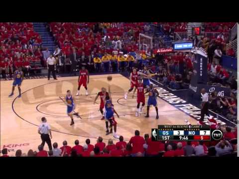 NBA, playoff 2015, Warriors vs. Pelicans, Round 1, Game 3, Move 4, Stephen Curry, 3 pointer