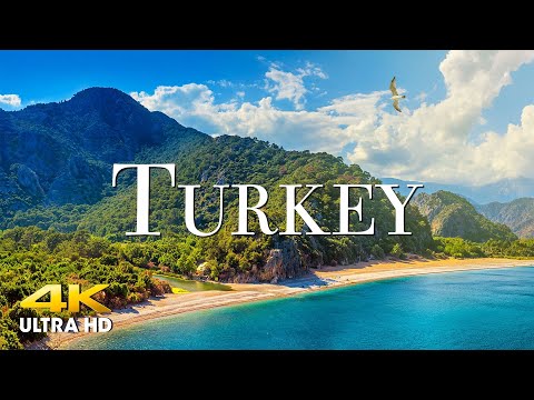 FLYING OVER TURKEY (4K UHD) Beautiful Nature Scenery with Relaxing Music | 4K VIDEO ULTRA HD