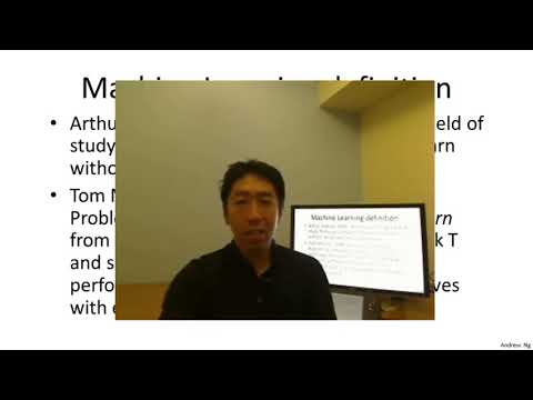 What is Machine Learning -  Andrew Ng