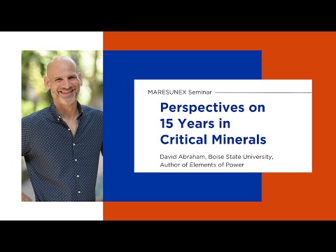Perspectives on 15 years in critical minerals