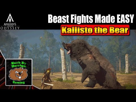 Assassins Creed Odyssey - How to Beat Kallisto the Bear - Beast Fights made Easy