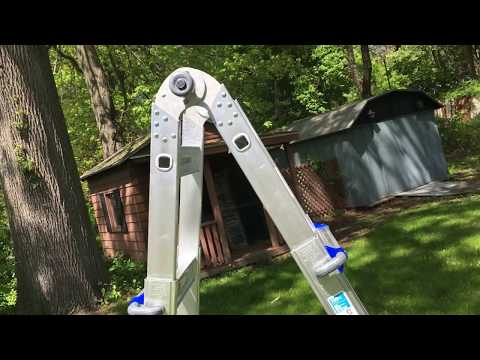 Werner 22 Foot MT Multi Position Adjustable Ladder Unboxing and Review