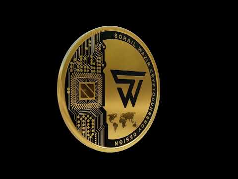 3D coins design created in BLENDER