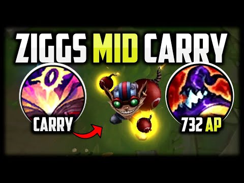 How to Play ZIGGS MID & CARRY for BEGINNERS + Best Build/Runes Season 13 - League of Legends