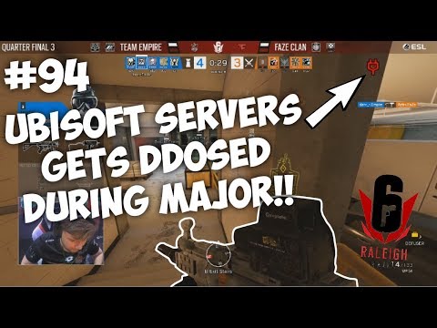 Ubisoft Servers Get DDOSSed During RALEIGH MAJOR!! | Rainbow Six: Siege Twitch Clips #94