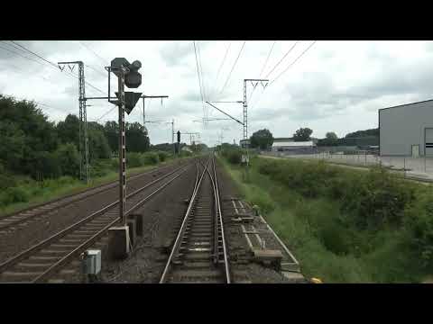 Train cab ride; Bad Bentheim-Hamm (Westf.) Rbf (20240804)