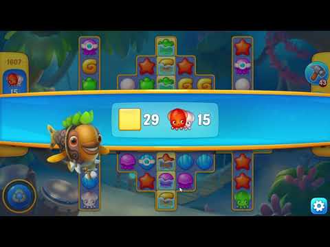 Fishdom 1607 Level - NO BooSTERS