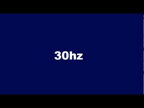 30hz Bass Test Ton Sinus clean HQ HD
