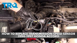 How to Replace Transmission Speed Sensor 1993-1997 Honda Accord