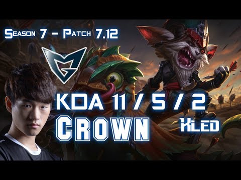 SSG Crown KLED vs EKKO Top - Patch 7.12 KR Ranked