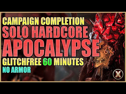 Fastest Solo Hardcore Apocalypse Campaign Completion in about 60 minutes Glitchfree | Remnant 2