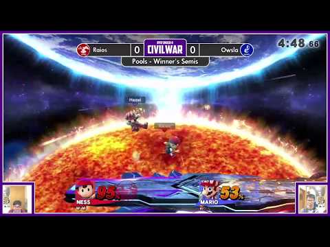 Raios (Ness) vs Owsla (Mario, Marth) - Pools Winners Finals- NSM Civil War