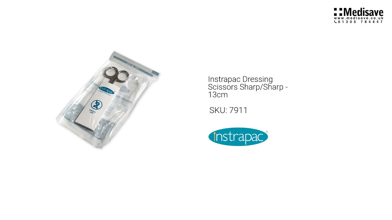 Instrapac Dressing Scissors Sharp Sharp 13cm 7911 1920x1080