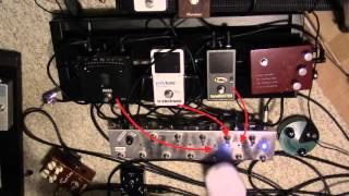 Video thumbnail for T-Rex Tunemaster buffer comparison to Korg DT-10 and true bypass Polytune by andrewandthecatfives