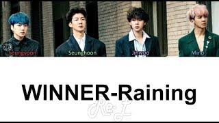 WINNER - Raining (Korean Version) (Color Coded Lyrics ENGLISH/ROM/HAN)