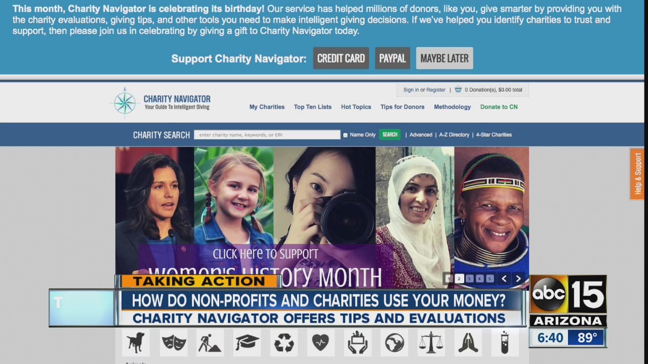 How do non-profits and charities use your money?