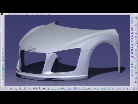 Catia V5 Tutorials|Wireframe and Surface Design|Boundary Curves|Complete Boundary|All cells